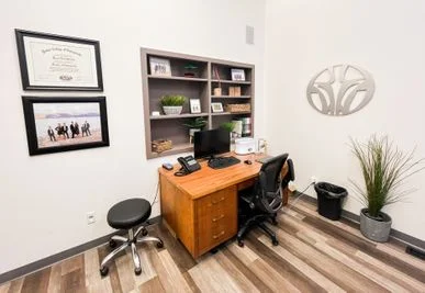 Inside the Muscle Works Chiropractic office in Coeur d’Alene