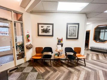 Waiting area inside the Coeur d’Alene office