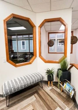 Consultation area at Muscle Works Chiropractic